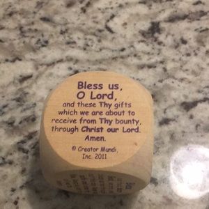 Wooden blessing “dice “